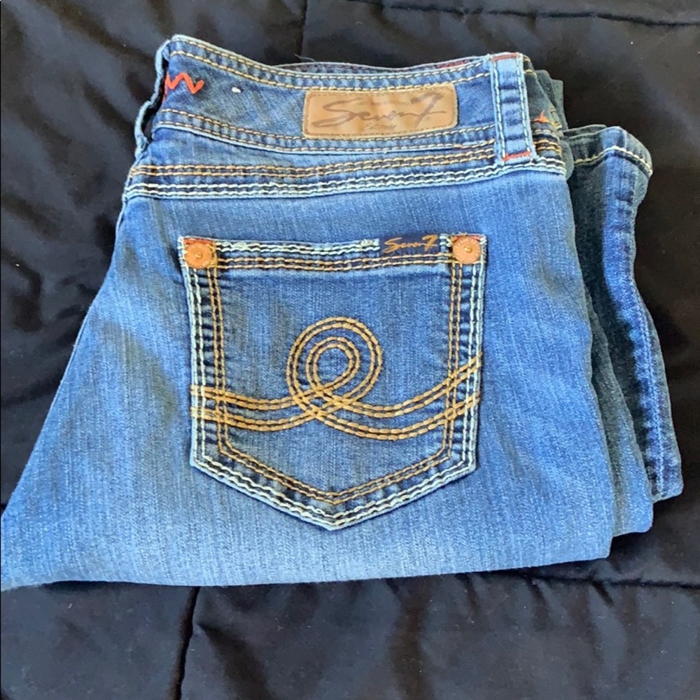 Sevens med Wash Boot Cut Jeans